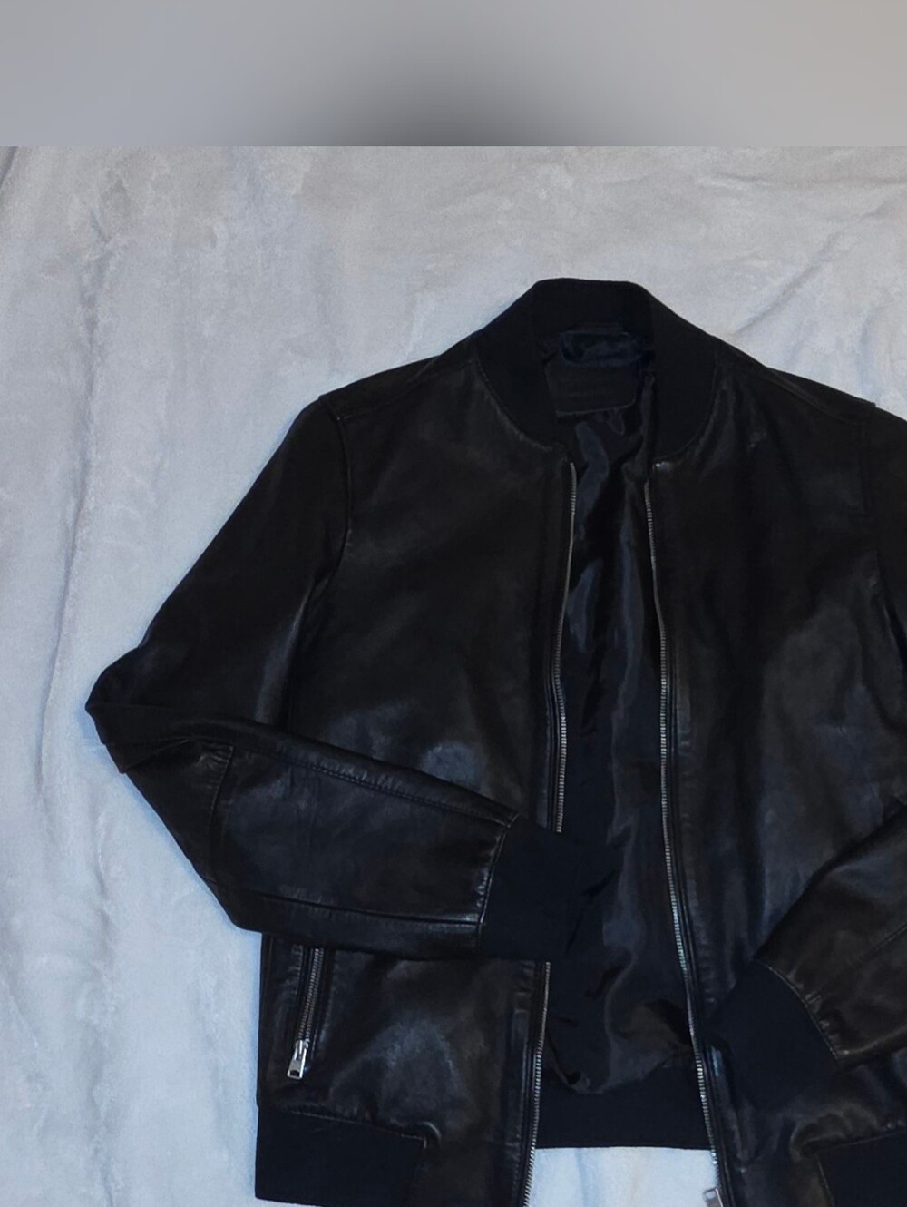 All Saints Black Men's Jacket - Classic Bomber Style